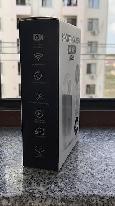 Sports Camera 4K WiFi H.265 – kompakt idman/aksiya kamerası - 4K