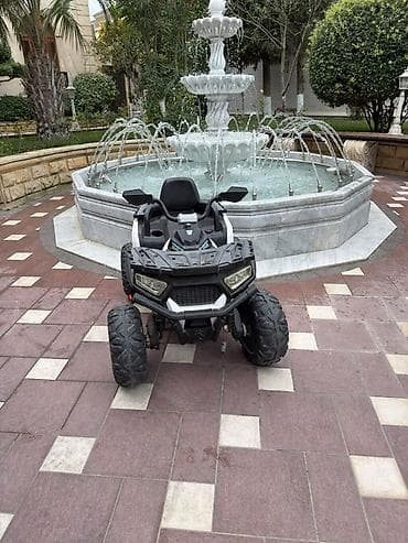 maşa paltari: Uşaq üçün elektrikli ATV (kvadrosikl) - Rəng: ağ-qara, idman — 5