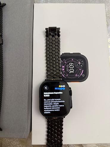 apple eatch: Apple Watch Ultra 3 49mm Black Titanium(titanium loop) demek olar — 2