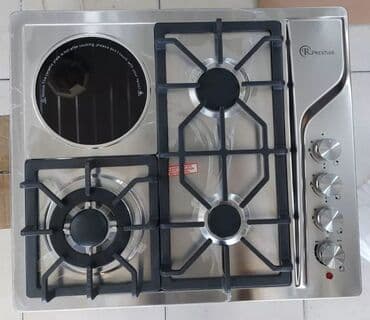 keramika peci: Plitə Qazlı, Stolüstü, 4 gözlü, Yeni — 1