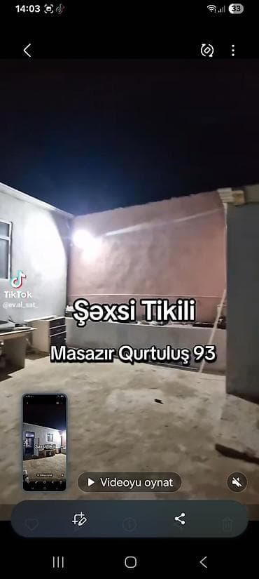 Həyət evi alıram: Masazır, Qurtuluş 93-ə çox yaxın – şəxsi tikili həyət evi. - 1.5 sot — 4