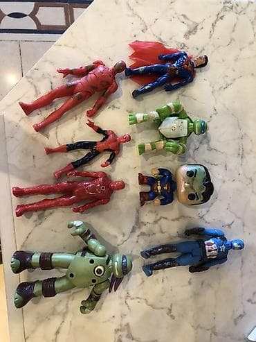 oyuncaq fiqur: Super Qəhrəman fiqurları dəsti - Müxtəlif ölçülərdə plastik fiqurlar — 4