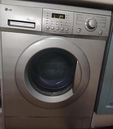 LG paltaryuyan maşın – ön yükləməli, 5 kq tutumlu (model panelində — 1