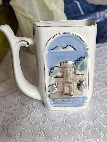 Fincanlar, rəng - Ağ, Keramika, 1 əd, SSRİ