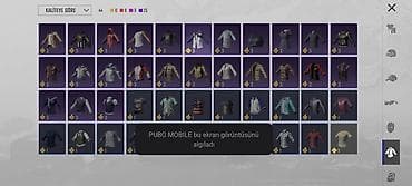 ust geyimleri: PUBG Mobile hesabı – zəngin kosmetik kolleksiya - Geyimlər: Çoxsaylı — 7