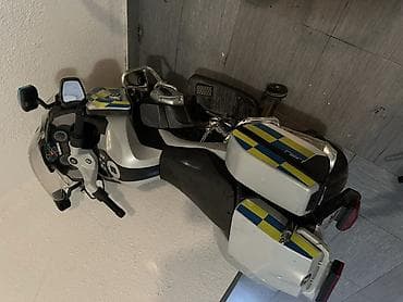 deri plas: Uşaq üçün elektrik motosikli – polis tematikası - Realistik dizayn — 1