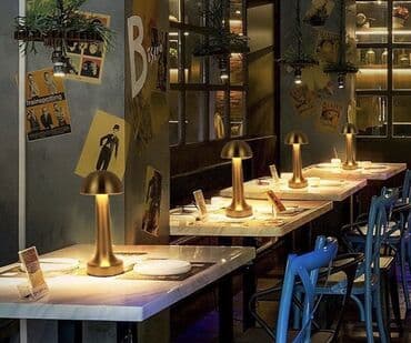 sensorlu lampa: Retro Masa Lampası🌟 Qiymət : 22 AZN💥 ✨Ev,ofis,restoran və s — 4