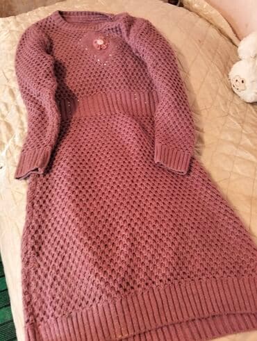 yuxuda uzuyun qasini itirmek: Trikotaj qadın geyimi – toxunma don - Rəng: toz-çəhrayı/boz-qızılı — 1