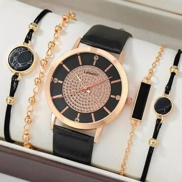 qolbaq gumuş: Yeni, Klassik Saat dəsti, rəng - Qara — 1