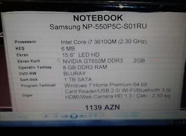 noutbuk cantasi: İşlənmiş Samsung, 17.3 ", Intel Core i7, > 2 TB, Pulsuz çatdırılma — 7