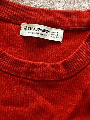 futbolkalar: Stradivarius qadın köynəyi – qolsuz rib teksturalı top - Brend — 2