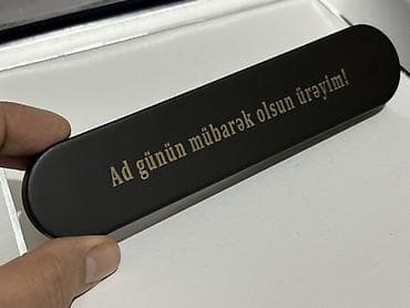 Kağızlar: Hədiyyəlik metal qələm dəsti - Qutu: Mat qara metal hədiyyə qutusu — 5