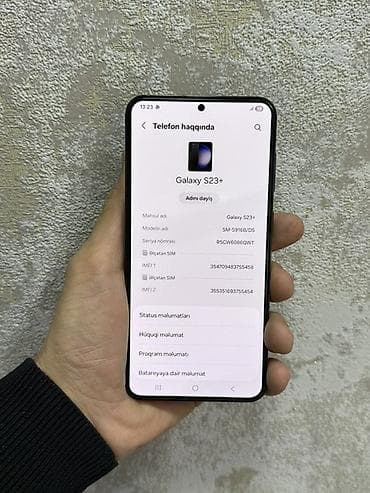 huawei gt 3 pro: Samsung Galaxy S23 Plus, 256 GB, rəng - Qara, İki sim kartlı — 2