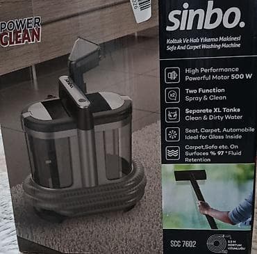 elektrikli süpürgə: Sinbo SCC 7602 – Koltuk və Xalça Yuma Maşını - 500 W yüksək — 1