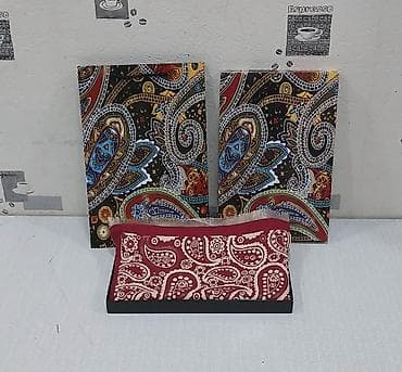 Şərf buta naxışları ilə, Bordo rəngli şal – paisley və xallı — 5