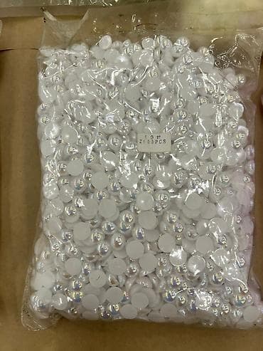 mirvari abadok: İncə dekorativ yarım-muncuq seti – yapışdırma üçün Məhsul təsviri: - — 10