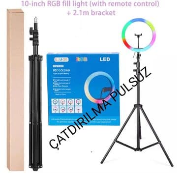 gunəş panelli kamera: ✅led rgb işiq tripod ✅i̇dare etme pultu var ✅3 telefon tutacaği ✅18 — 1