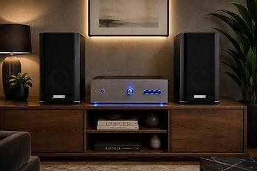 səs gucləndirci: Səs gücləndirici dəst: 2x100W gücündə stereo gücləndirici + iki ədəd — 1
