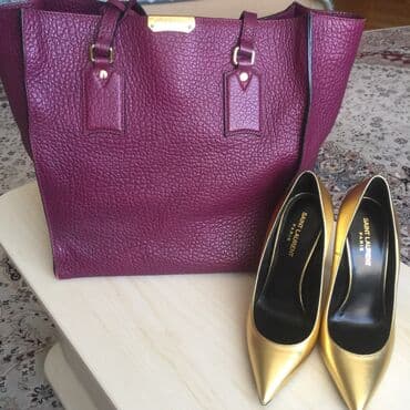 ysl libre qiyməti: Tuflilər, Ölçü: 37.5, rəng - Qızılı, Yeni — 1