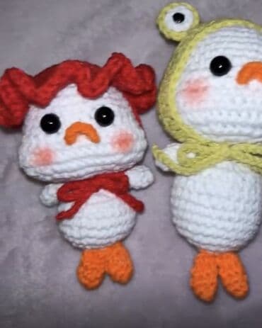 Heyvanlar üçün mallar: Amigurumi əl işi oyuncaq – ördək. - Material: iplik (akril/pambıq — 2