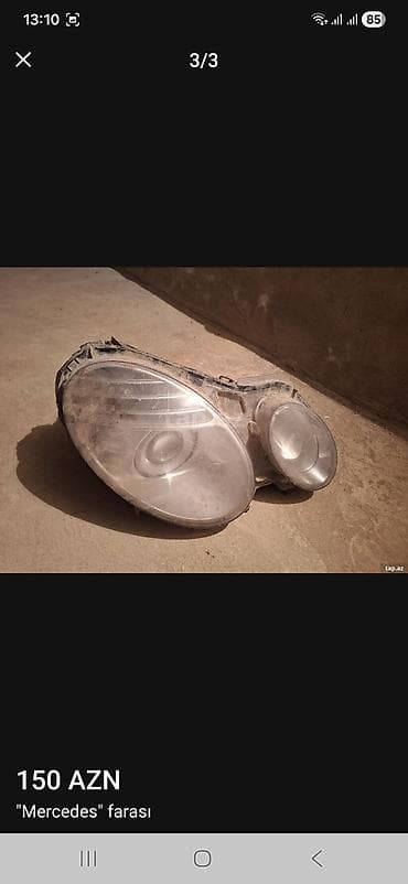 Ehtiyat hissələri: Məhsul: Mercedes ön farası Qiymət: 80 AZN (şəkildə göstərilib) — 1