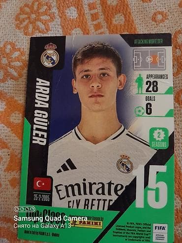 fifine: Panini rəsmi lisenziyalı futbol kartı – Arda Güler (Real Madrid) - — 1
