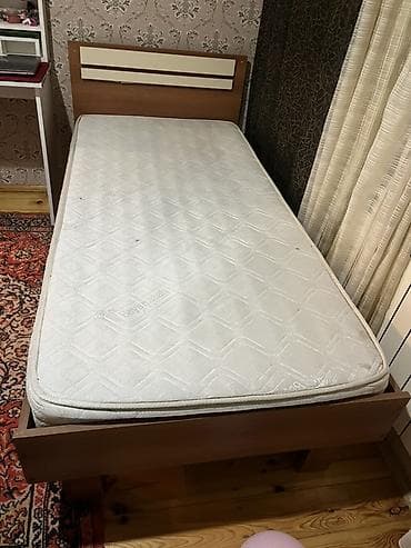 tek carpayi sekilleri: Təknəfərlik çarpayı, Matras ilə, Siyirməsiz — 2