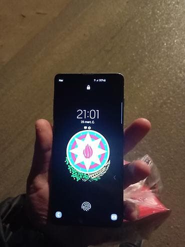 s10 ikinci el: Samsung Galaxy S10, 128 GB, rəng - Yaşıl, Barmaq izi — 1