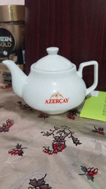 Çay dəsti, rəng - Ağ, Farfor