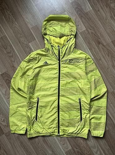 pencek: Adidas kişi/qadın üçün yüngül qaçış/küləkkeçirməz jaket - Rəng: neon — 1