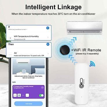 mismar atan: Xüsusiyyətlər: Tuya WiFi Ağıllı Temperatur və Rütubət Sensoru, Alexa — 2