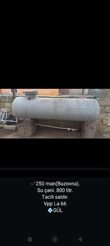 Samovarlar: 800 litrlik su çəni - Tutumu: 800 litr - Material: metal korpus — 1