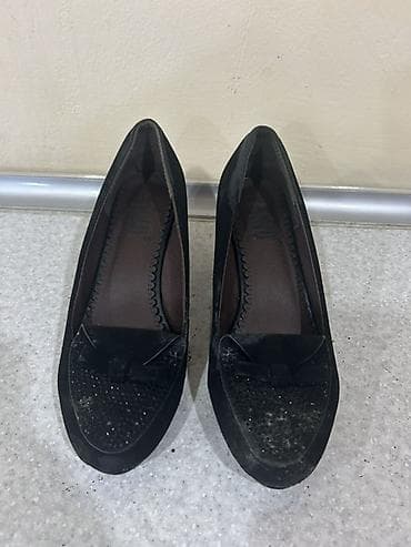 Qadın ayaqqabısı – klassik qara rəng - Model: balerina-loafer — 1