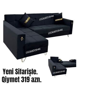 mətbəx ucun divan: Künc divan, Yeni, Açılan, Bazalı, Parça, Pulsuz çatdırılma — 4
