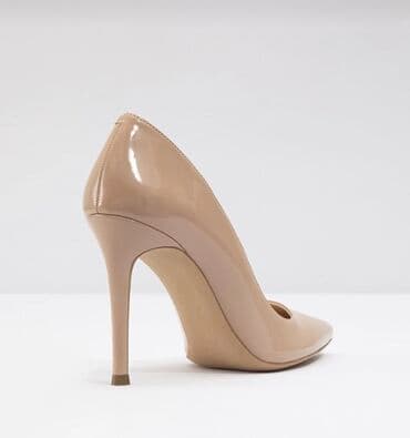 женские бежевые замшевые туфли: Туфли, Размер: 38, цвет - Бежевый, Новый — 3