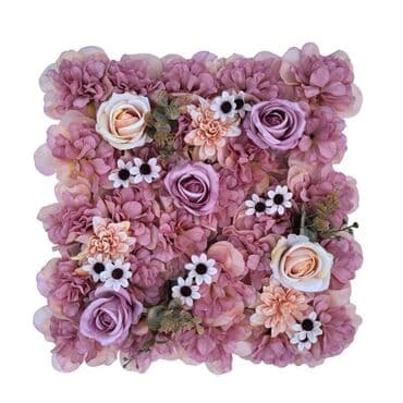 lalələr lalə gülü şəkilləri: Dekorativ süni gül paneli – kvadrat modul - Dizayn: sıx çiçək — 12