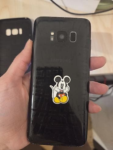 2.el telefonlar iphone: Samsung Galaxy S8, 64 GB, rəng - Qara, Qırıq — 3