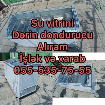 gəncədə soyuducu: Yüksək qi̇ymətə alitam soyuducu su vi̇tri̇ni̇ dondurucu i̇şlək xarab — 1