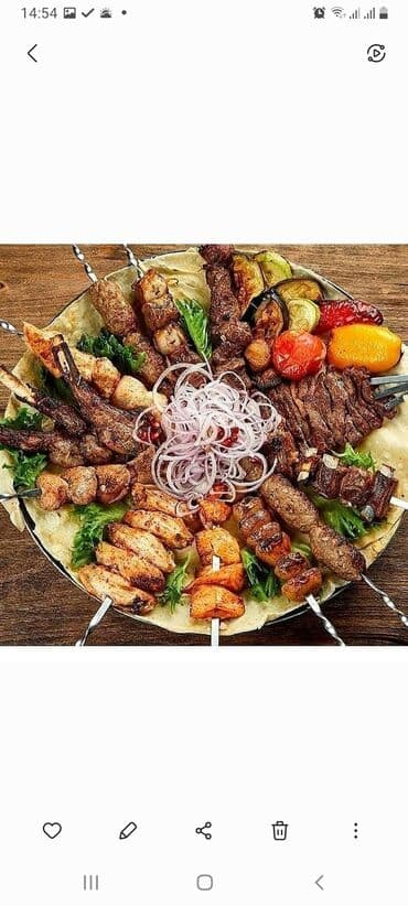 Otel, kafe, restoranlar: Kababciyam baq,evlerine meclislere gedirem butun nov kabablari bilirem — 1