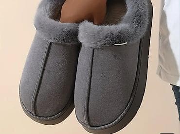 женские валяные тапочки: Unisex ev terlikləri – isti, yumşaq və rahat - Model: qapalı burunlu — 2