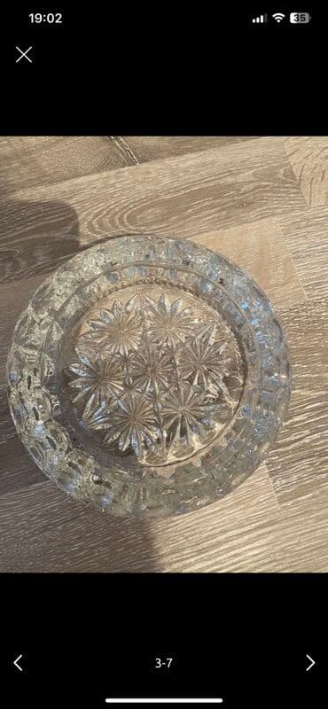 зеркальная посуда для фуршета: Kristal şüşə məmulatları dəsti - Karaf və qədəh dəsti: Ştamplı — 5