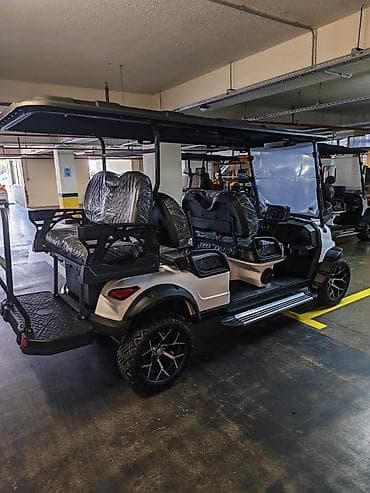 diffuser satisi: Elektrik golf karı – 4+2 yerlik, off-road təkərli Məhsul təsviri: - — 6