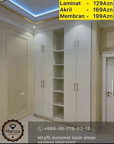 Yeni, Açılan, 5 qapı Düz dolab, Qarderob, paltar dolabı, Rusiya lalafo.az -da Yeni, Açılan, 5 qapı Düz dolab, Qarderob, paltar dolabı, Rusiya