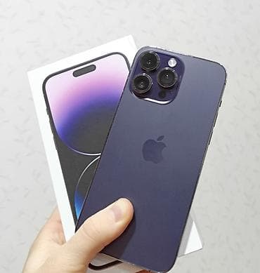 isdenmis telefonlar: IPhone 14 Pro Max, 256 GB, Deep Purple, Zəmanət, Barmaq izi, Simsiz şarj — 1