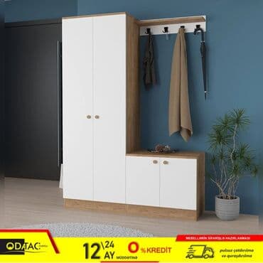 yazı masa: Yeni, Açılan, 2 qapılı Düz dolab, Dolab-asılqan, Azərbaycan — 1