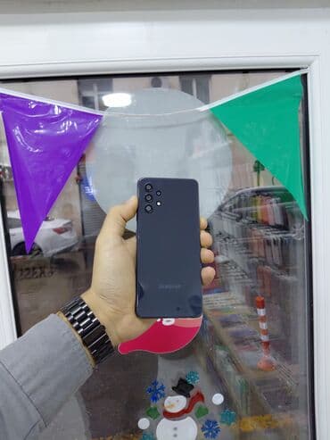 Samsung Galaxy A32, 128 GB, rəng - Qara, Sensor, Barmaq izi, İki sim kartlı