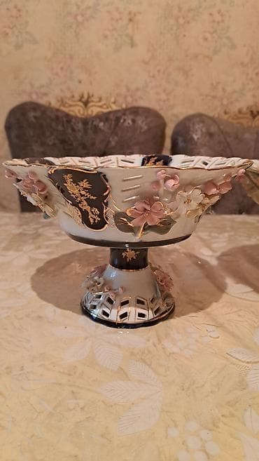 serviz qab: MZ Czech Republic markalı biskvit/farfor meyvə qabları (2 ədəd) 1 — 1