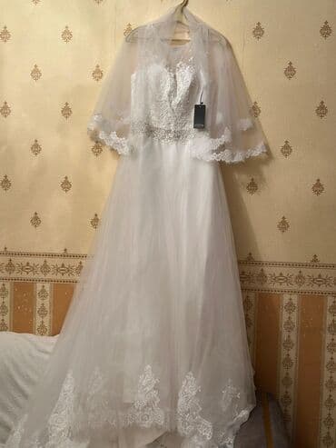 Xonça: Zərif gəlinlik paltarı - Rəng: klassik ağ/şampan çaları - Üst hissə — 3