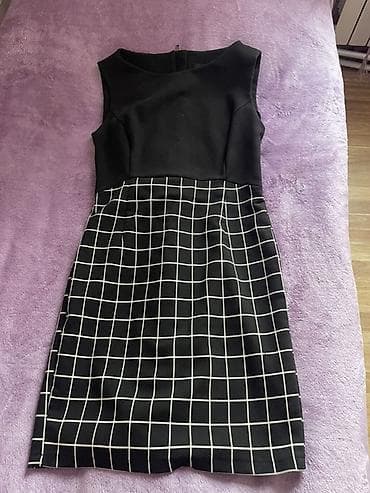 sadə don: AdL marka qadın paltarı - Rəng: qara - Dizayn: üst hissə düz qara — 1