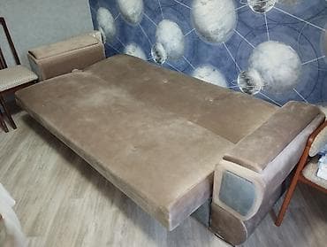krep parca: Çevrilən divan (yataq funksiyalı) - Tip: 3 nəfərlik divan, tam — 1